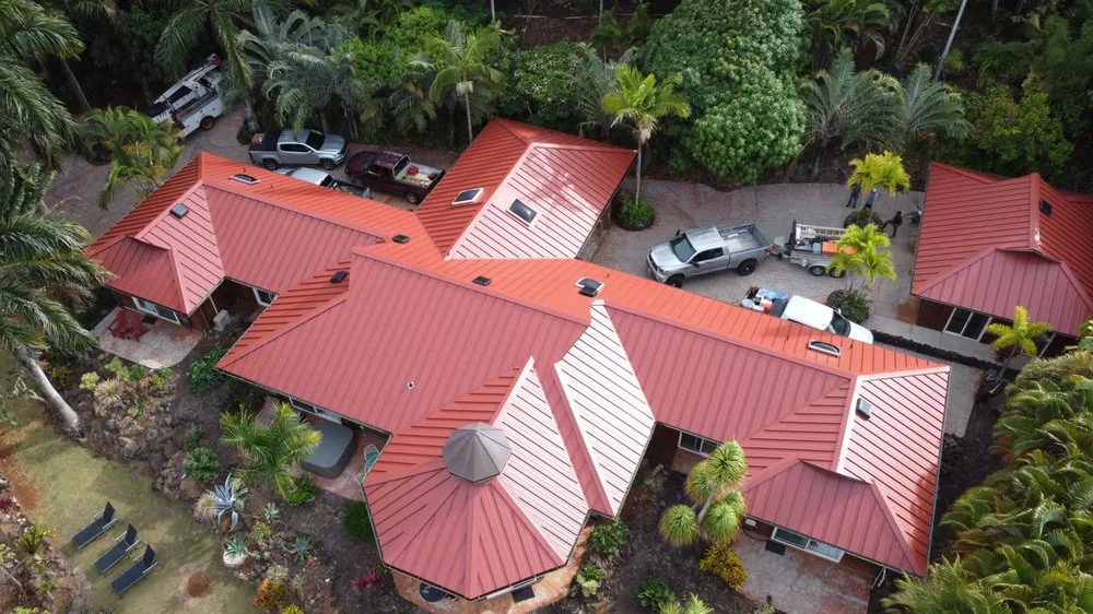 Slide of Metal Roof Pros-Kaua'i Roof Installers