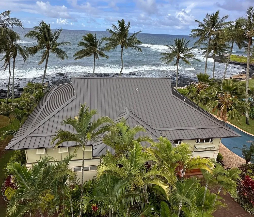 Slide of Metal Roof Pros-Kaua'i Roof Installers