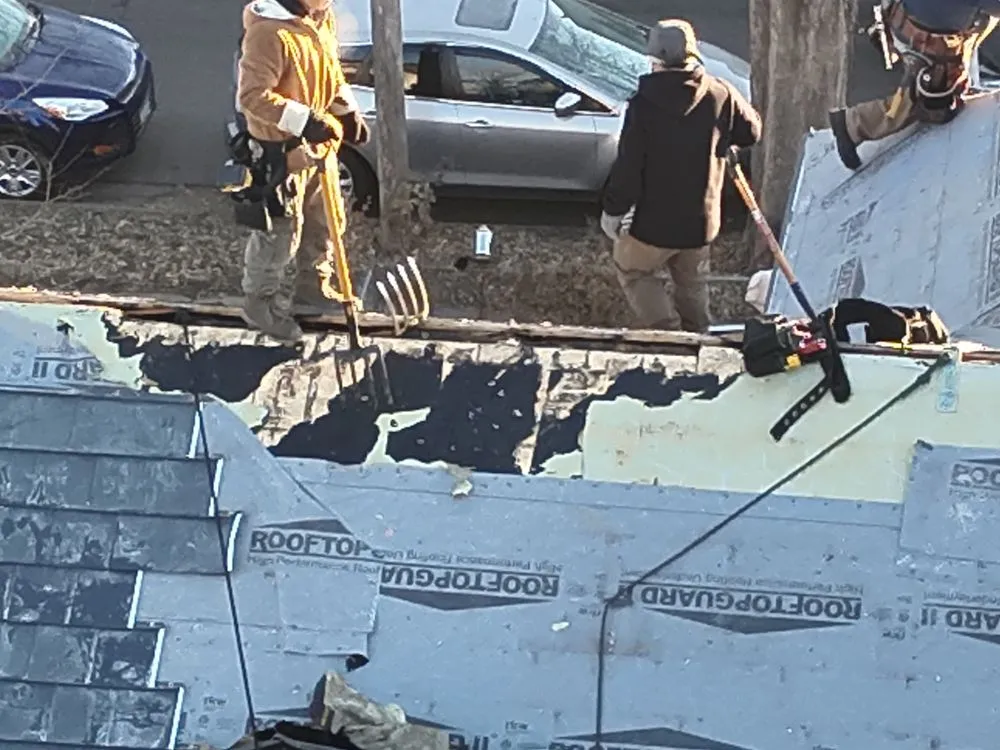 Slide of Metal Roofers