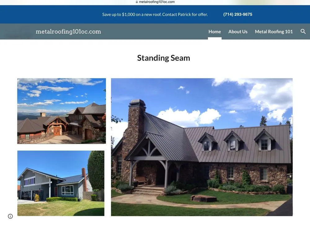 Expert roof leak repair same-day service in Orange County, CA by Metal Roofing