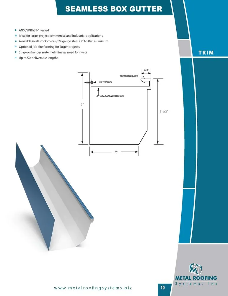 Slide of Metal Roofing Systems