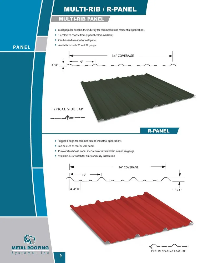 Slide of Metal Roofing Systems