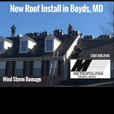 Emergency roof replacement in Port Tobacco, MD by Metropolitan Design/Build