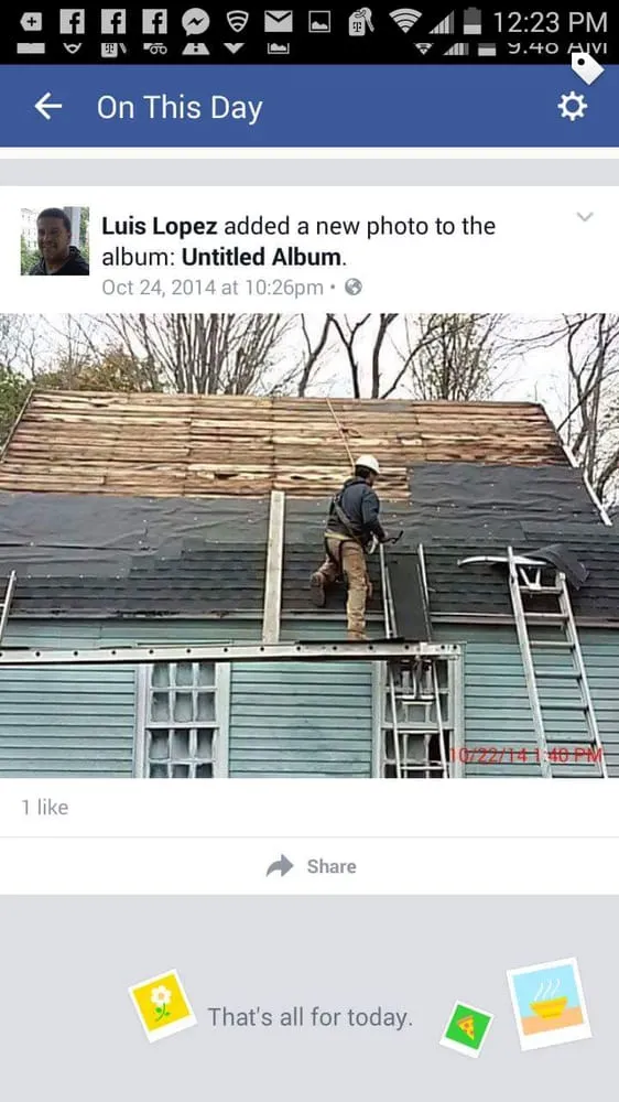 Slide of M.F.I Roofing Construction