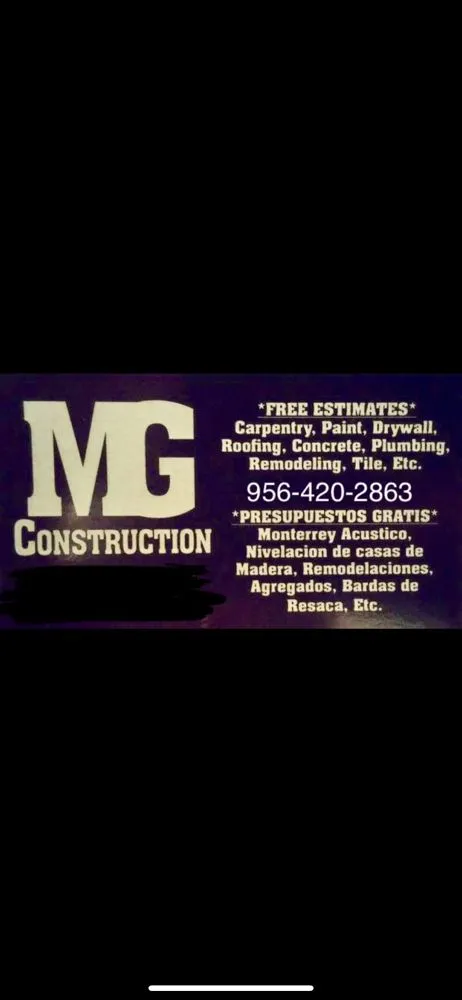 Slide of MG Construction