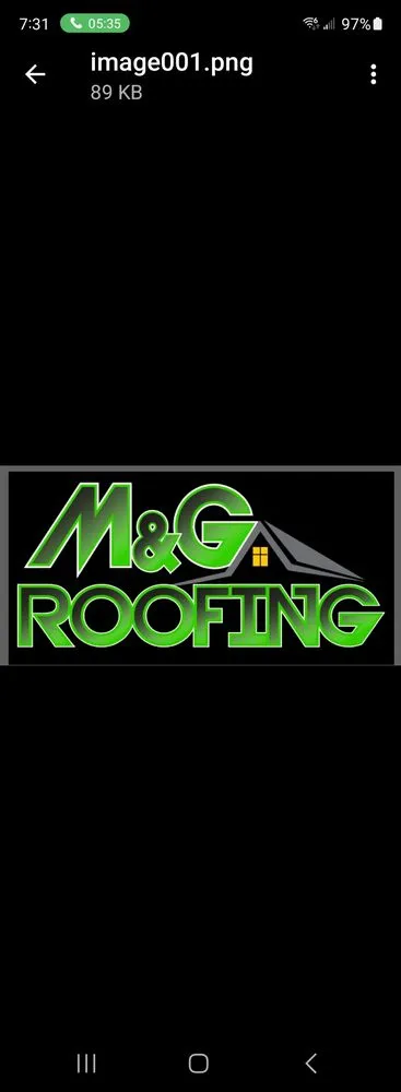 Slide of M&G Roofing