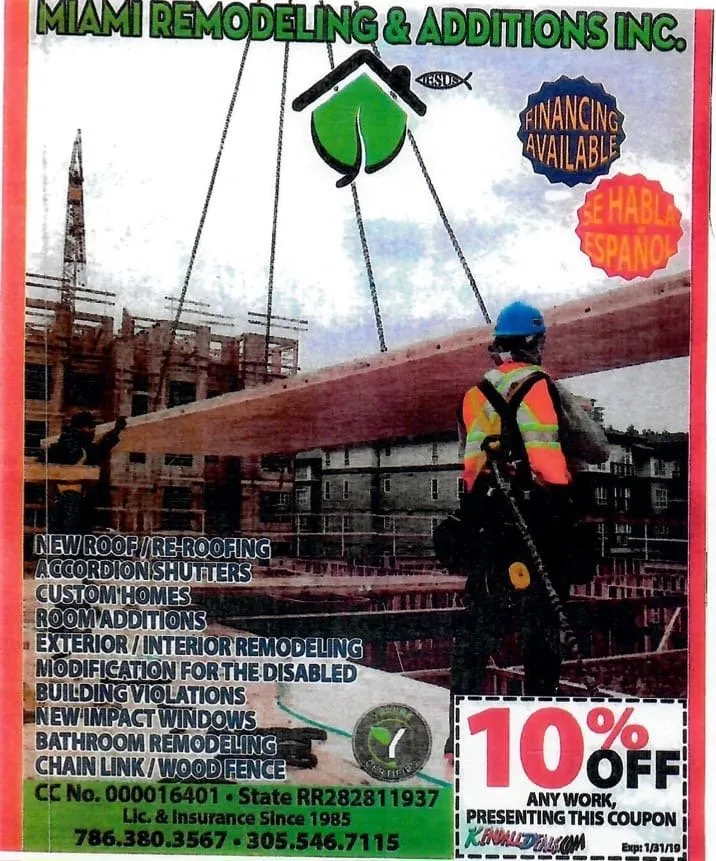 Slide of Miami Remodeling & Additions