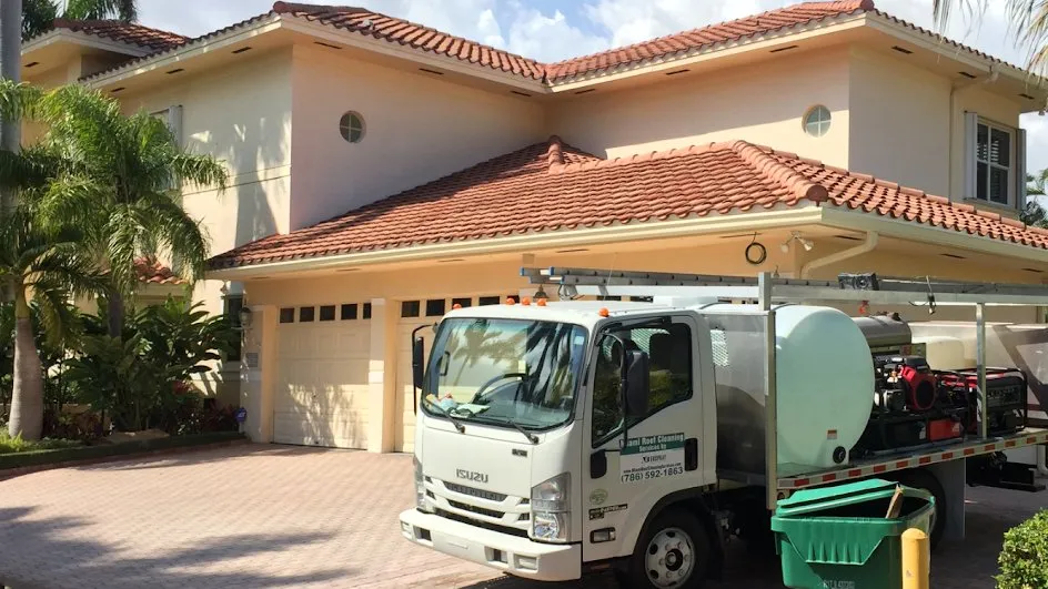 Slide of Miami Roof Cleaning Services