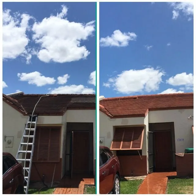 Slide of Miami Roof Cleaning Services