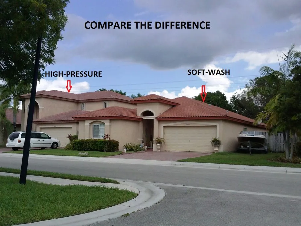 Slide of Miami Roof Cleaning Services