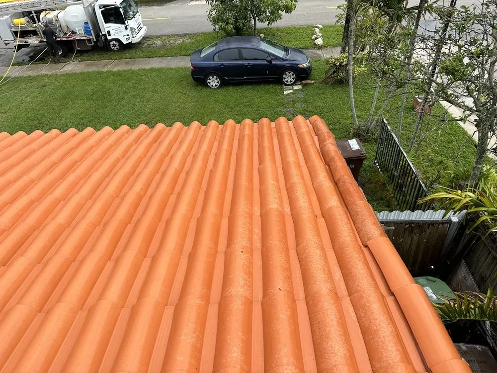 Slide of Miami Roof Cleaning Services