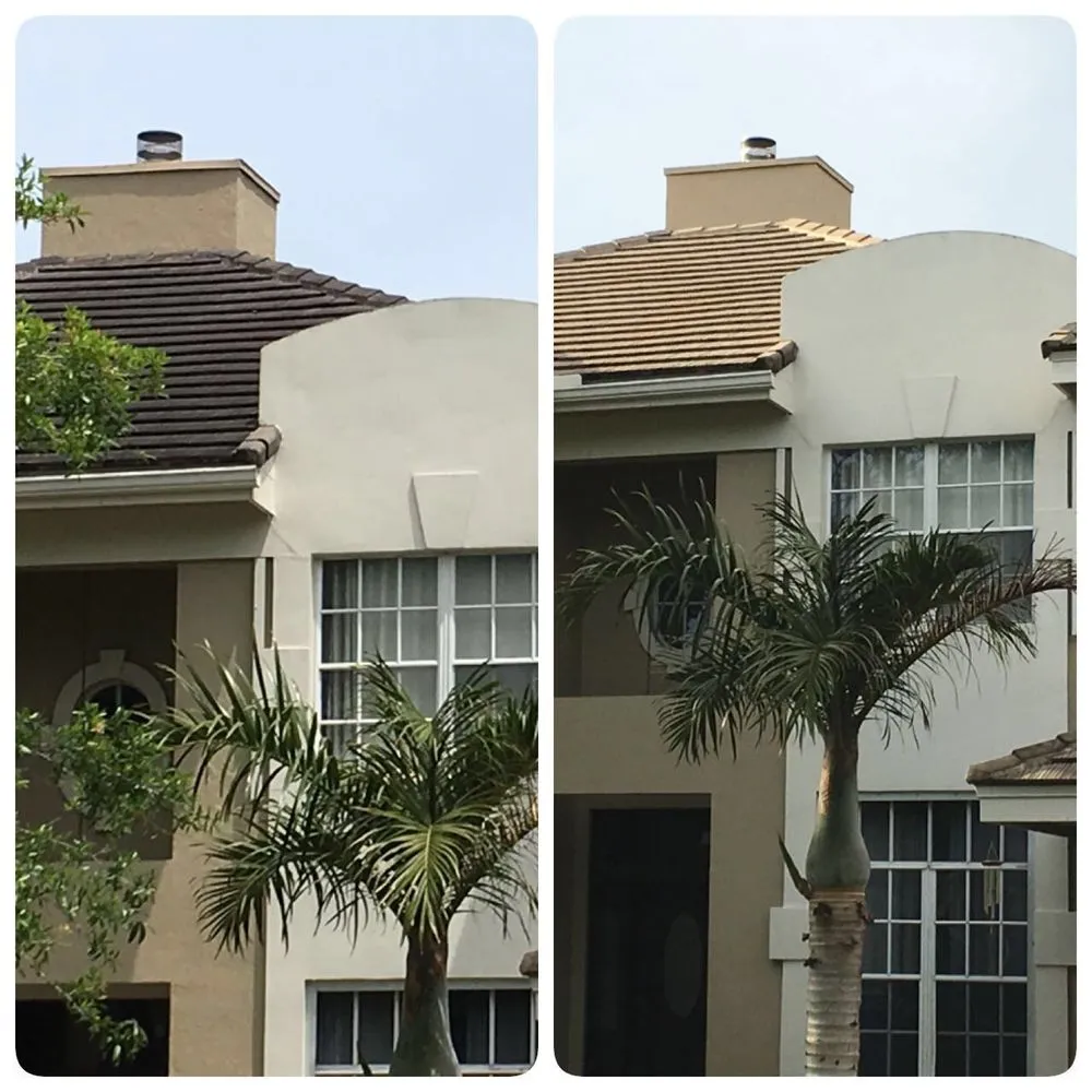 Slide of Miami Roof Cleaning Services