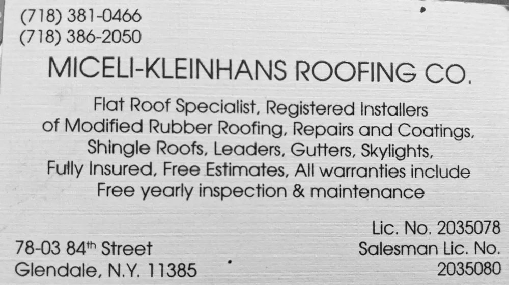 Emergency roof repair after storm damage in Glendale, NY by Miceli Kleinhans Roofing