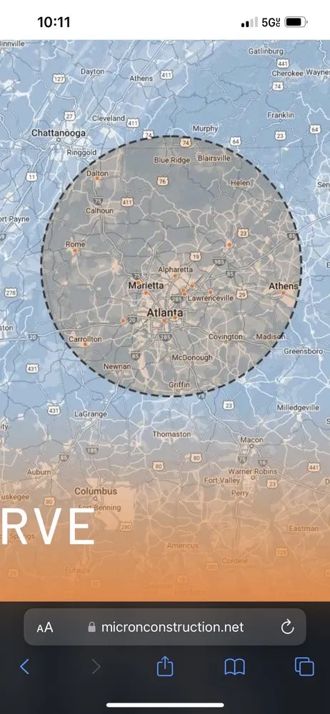 Slide of Micron Construction Services