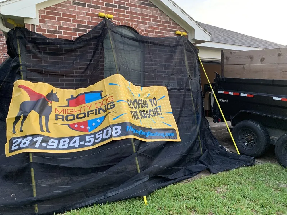 Slide of Mighty Dog Roofing of The Woodlands Area