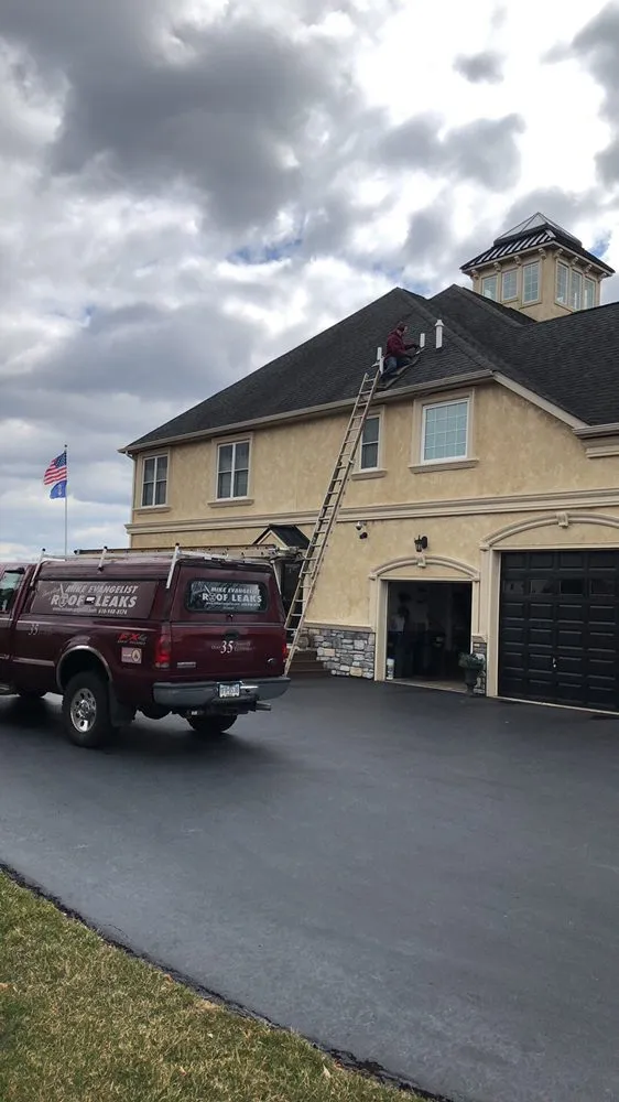 Slide of Mike Evangelist Roof Leaks