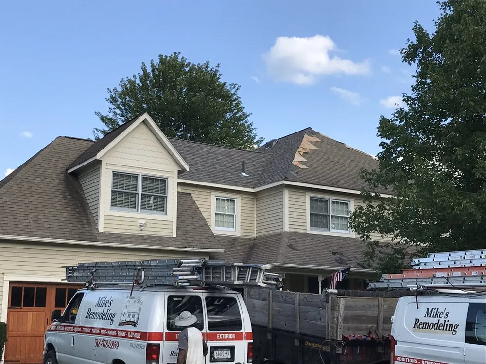Local roof inspection for residential properties in Rexford, NY by Mikes Remodeling