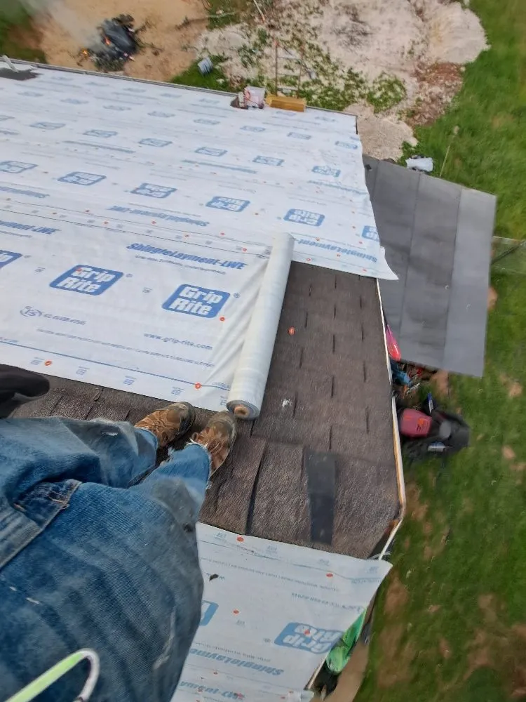 Slide of Mike's roofing and repairs