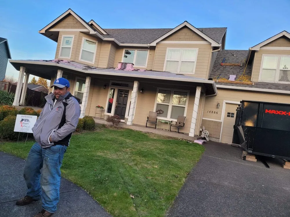 Slide of Milian Roofing