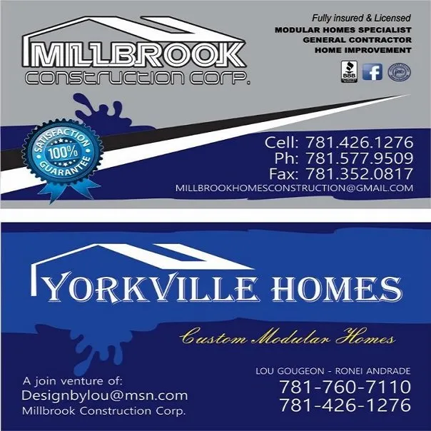 Slide of Millbrook Construction