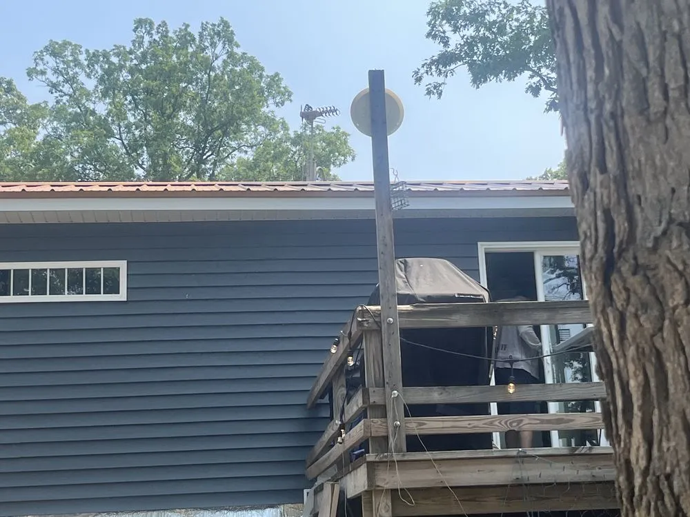 Local storm damage roof repair in Barryton, MI by Miller Brothers Construction