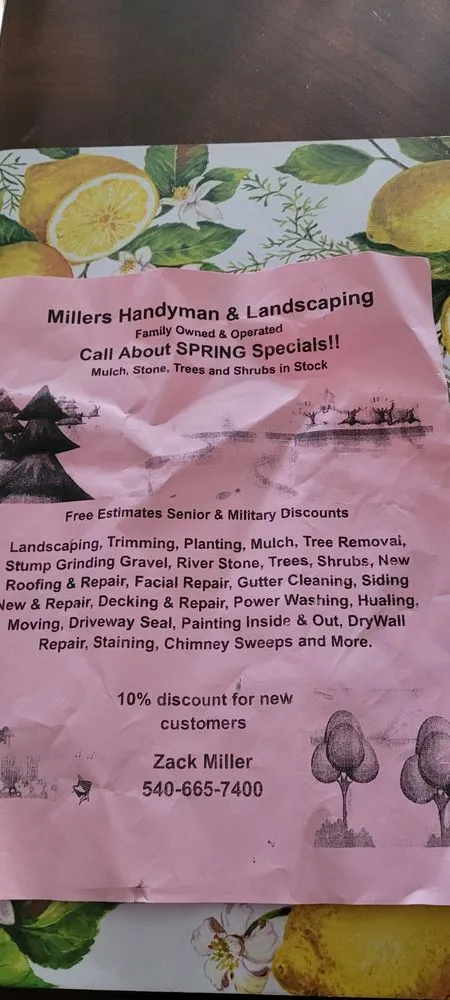 Slide of Millers Handyman