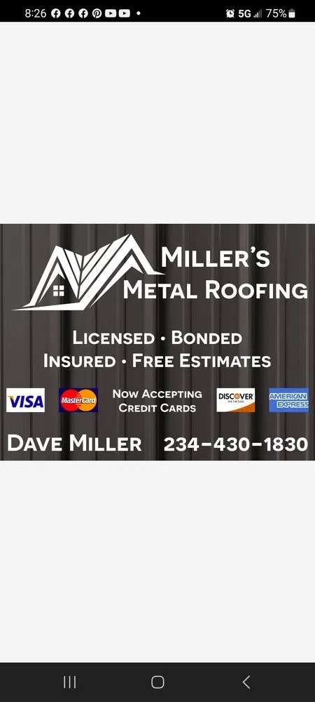 Reliable roof repair in Brookfield Township, OH by Miller's Metal Roofing