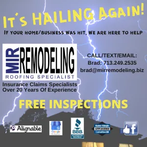 Trusted roof leak repair for homes in Chappell Hill, TX by MIR Remodeling
