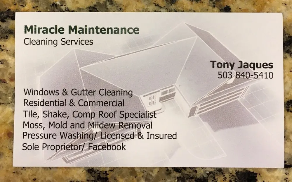 Slide of Miracle Maintenance