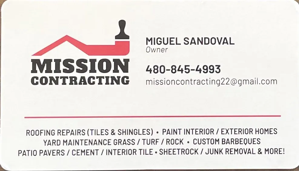 Slide of Mission Contracting