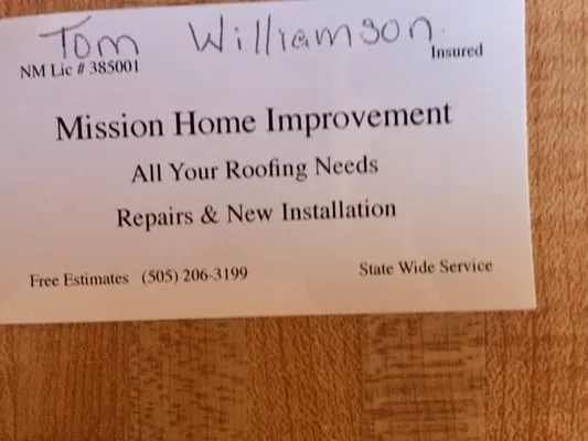 Mission Home Improvement Logo