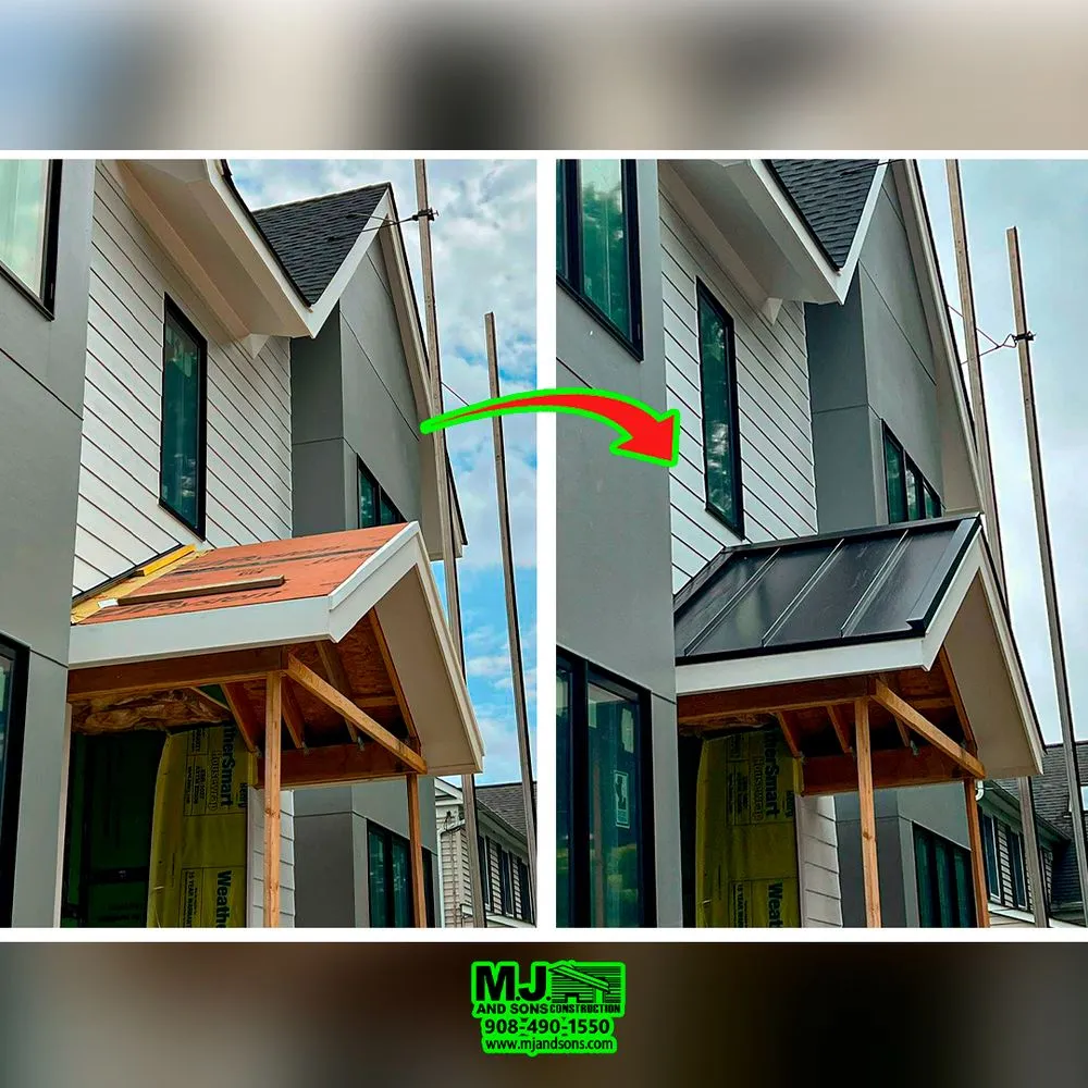 Slide of MJ and Sons Construction