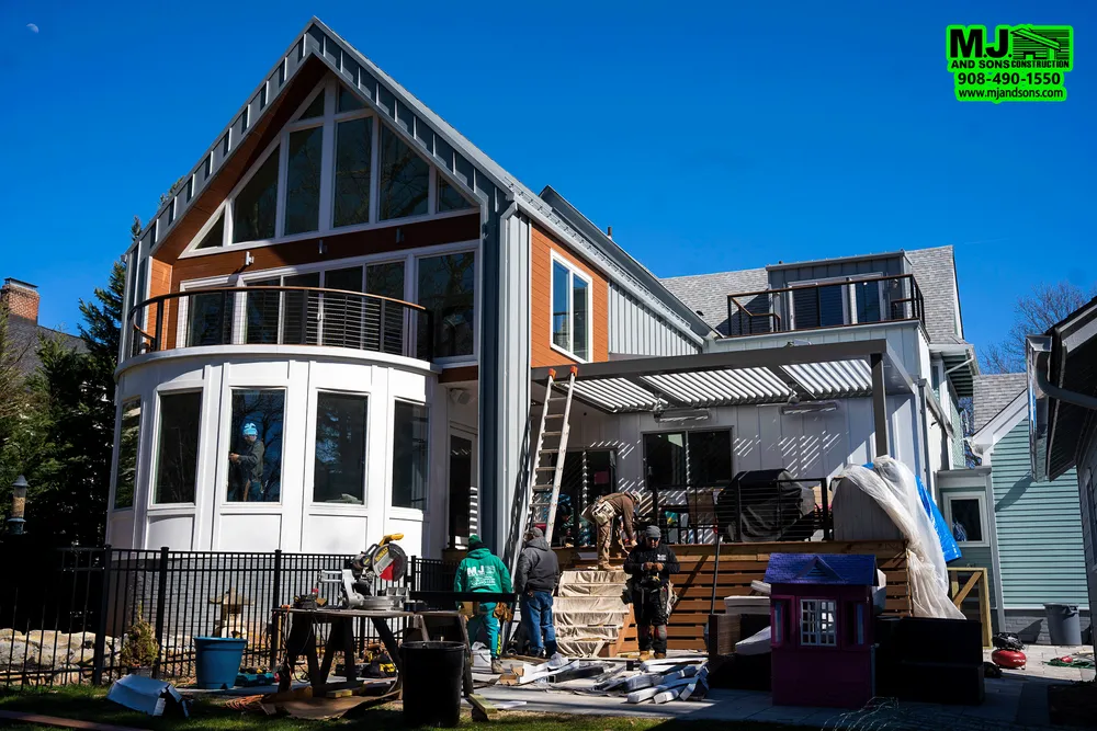 Slide of MJ and Sons Construction