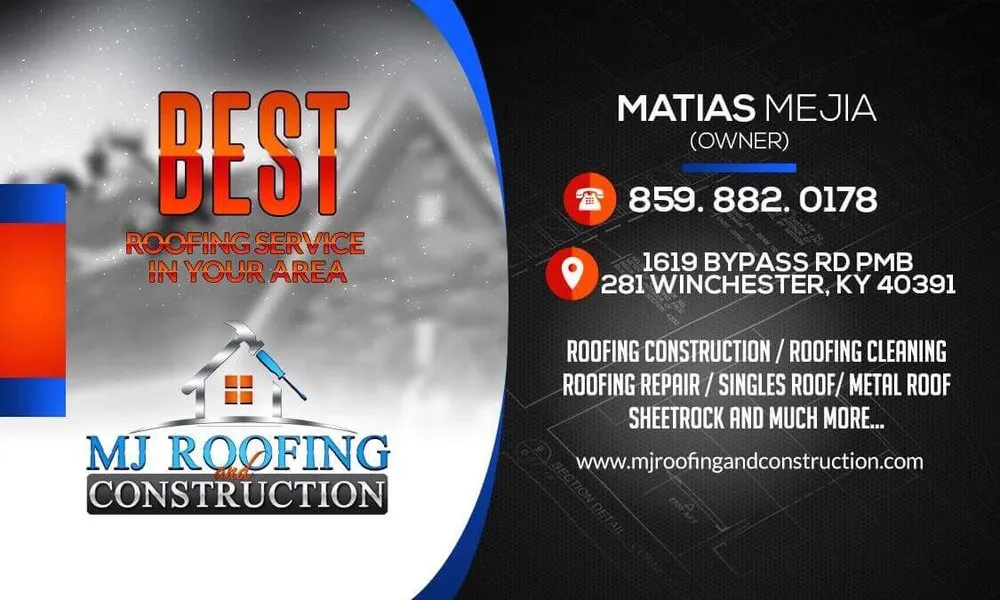 Slide of MJ Roofing and Construction