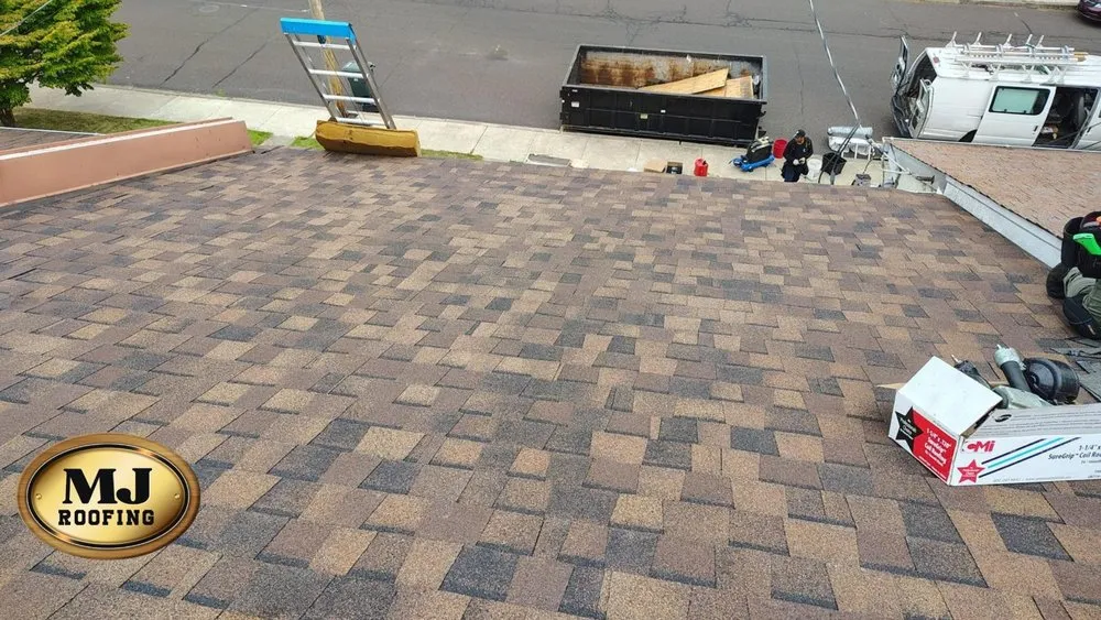 Expert roof leak repair with free inspection in Hamilton Township, NJ by MJ Roofing