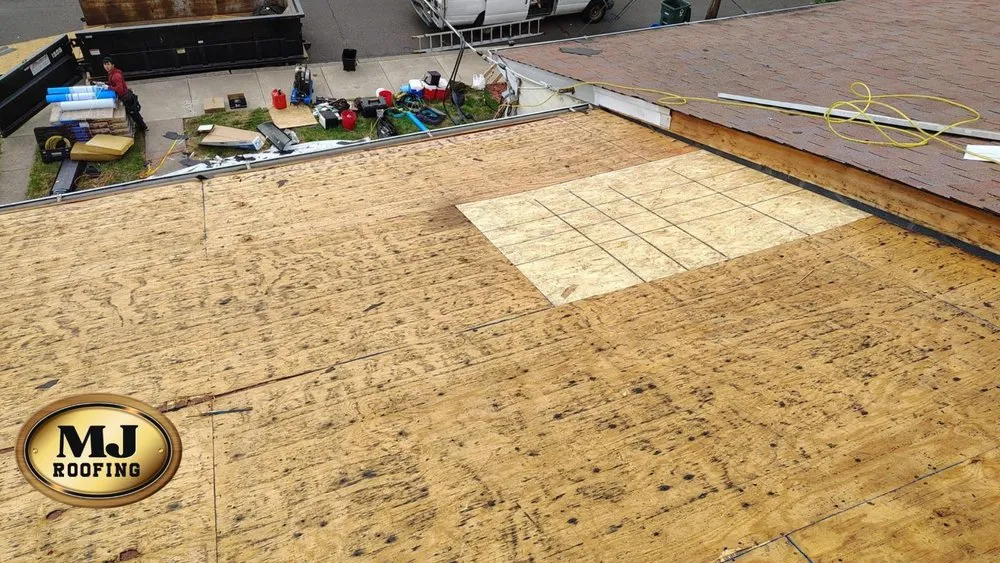 Emergency flat roof repair in Hamilton Township, NJ by MJ Roofing
