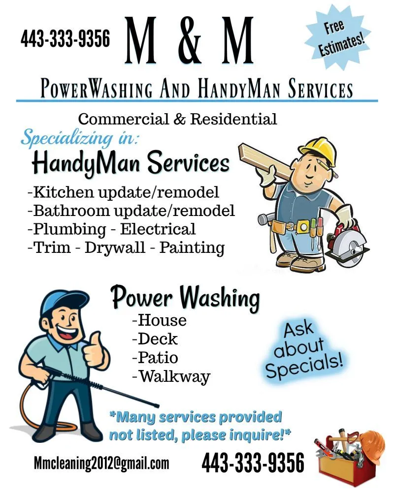 Slide of M&M Powerwashing and Handyman Services