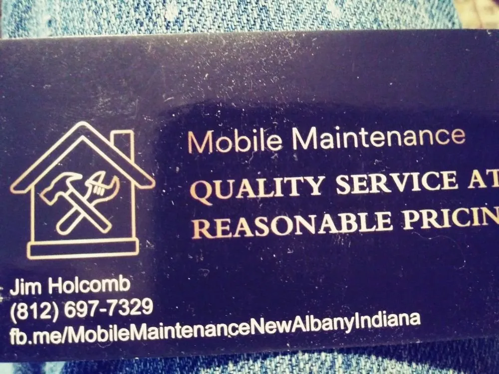 Slide of Mobile Maintenance