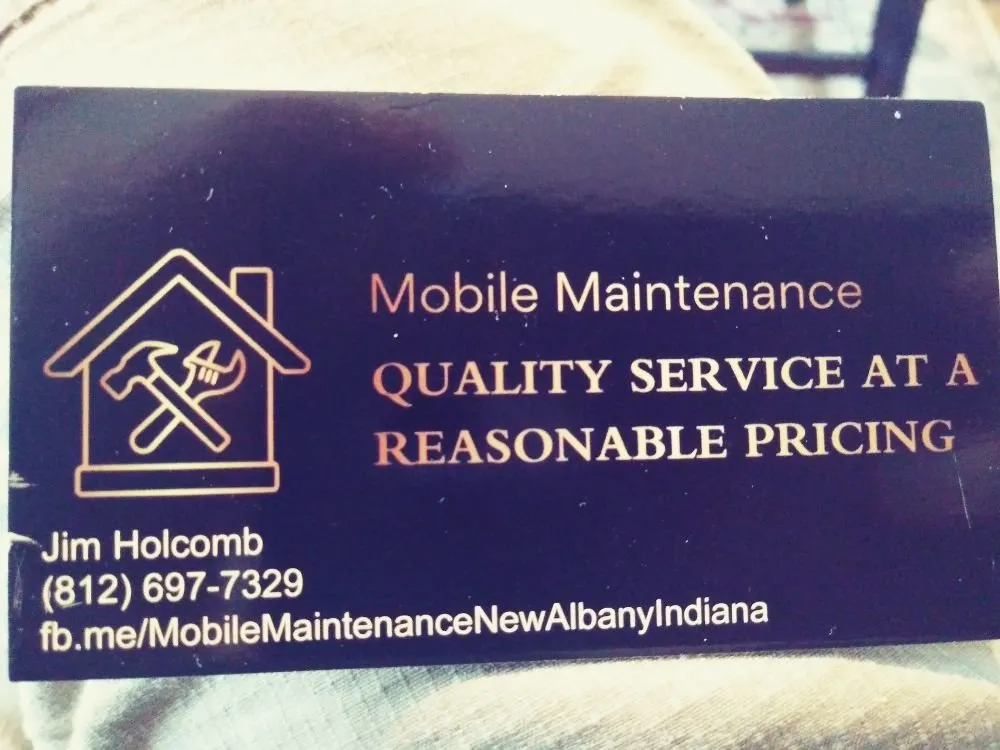 Slide of Mobile Maintenance
