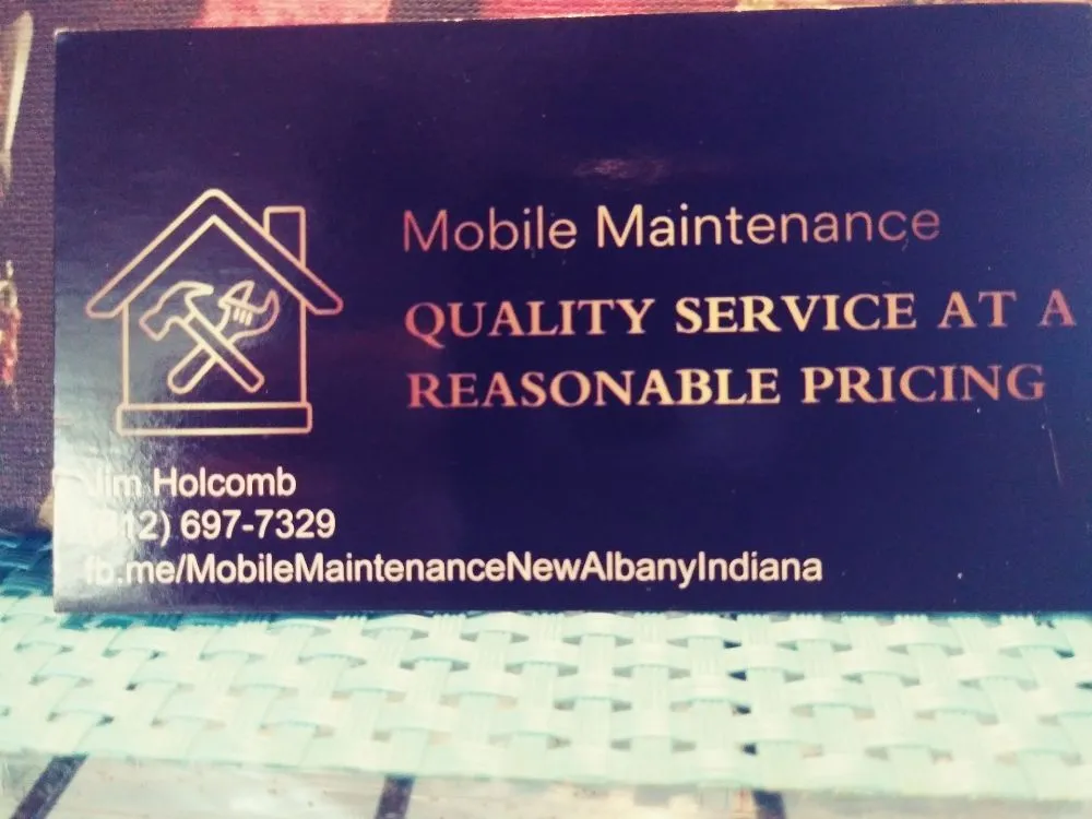 Slide of Mobile Maintenance