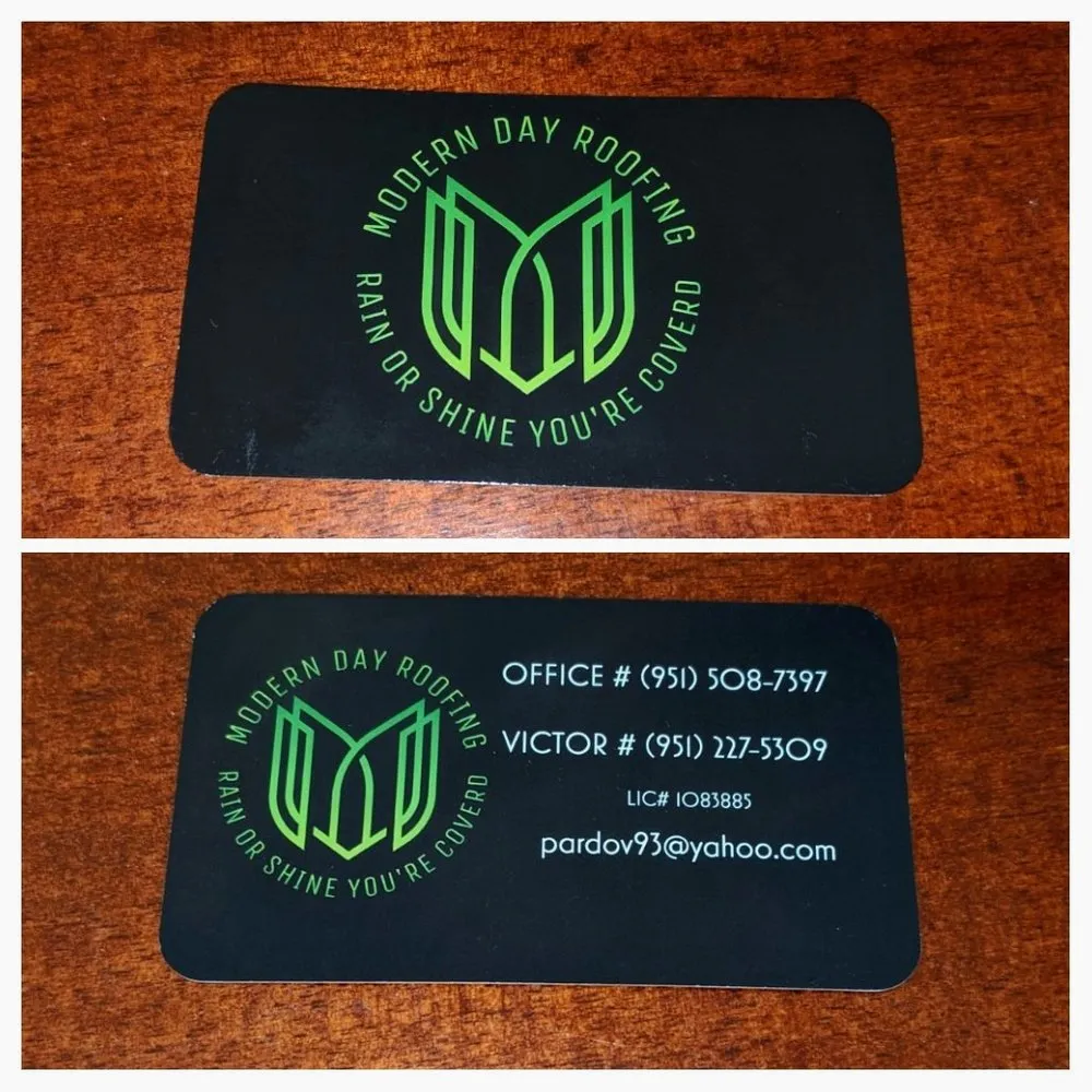 Slide of Modern Day Roofing