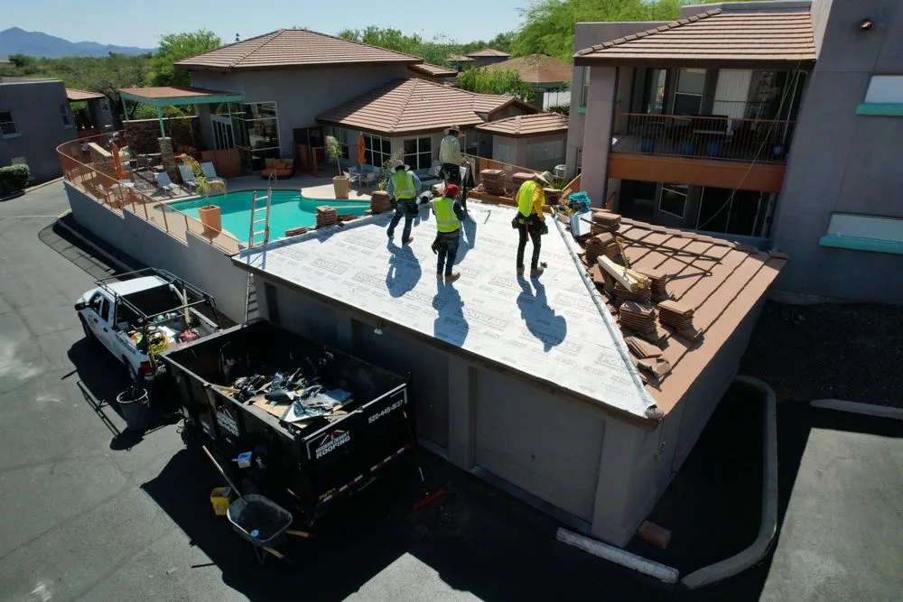 Slide of Modern Desert Roofing