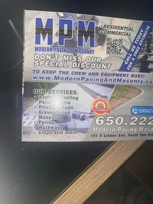 Modern Paving and Masonry Logo