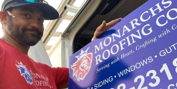 Slide of Monarchs Roofing