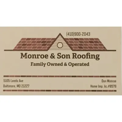 Monroe & Son Roofing Logo