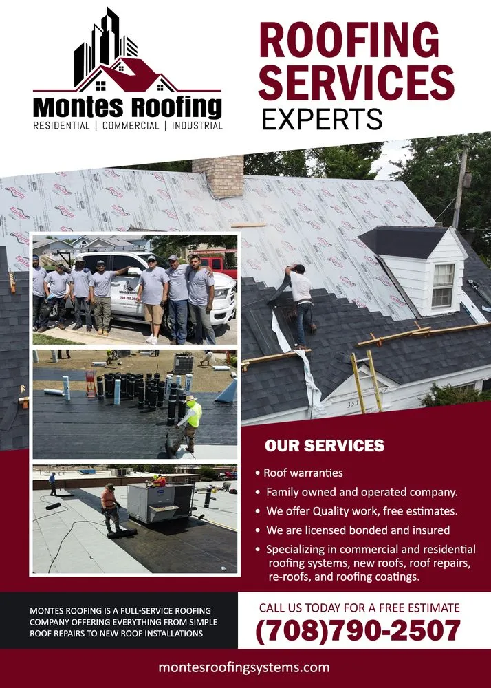 Slide of Montes Roofing
