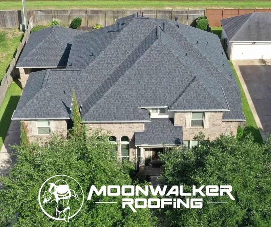 Emergency storm damage roof repair in Sienna Plant, TX by Moonwalker Roofing