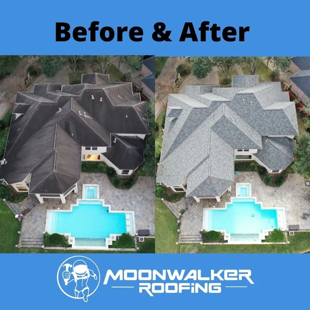 Emergency roof installation in Sienna Plant, TX - Moonwalker Roofing