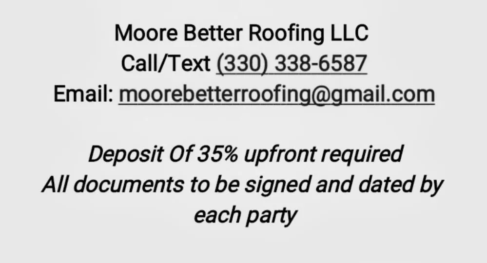 Slide of Moore Better Roofing