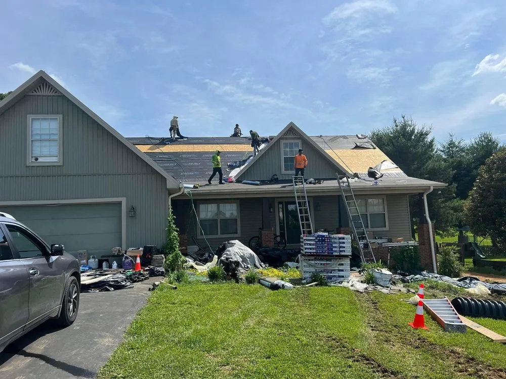 Slide of Moores Roofing